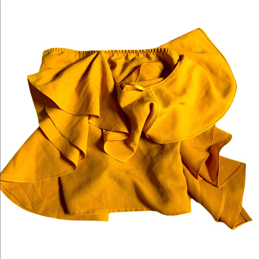Lulumari mustard yellow unique shirt